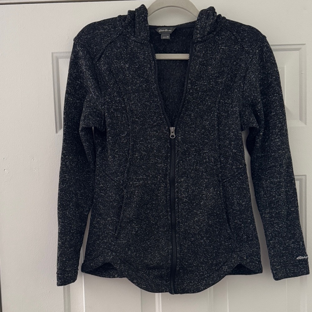 Eddie Bauer Black Zip-Up Hoodie